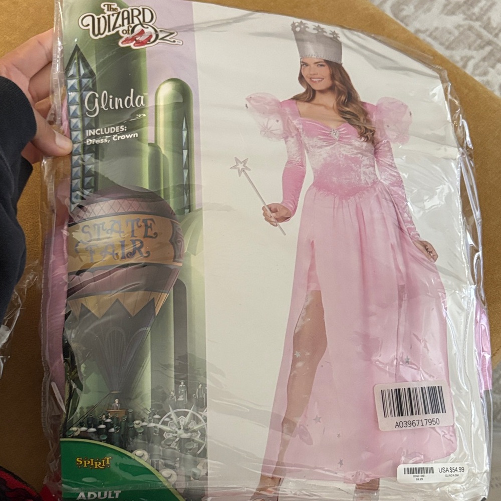 Spirit Pink Glinda Costume with Crown
